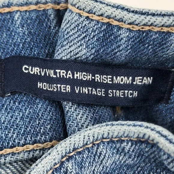 Hollister‎ Women's Curvy Ultra High Rise Mom Jean Vintage Stretch Size 25 - Picture 8 of 12